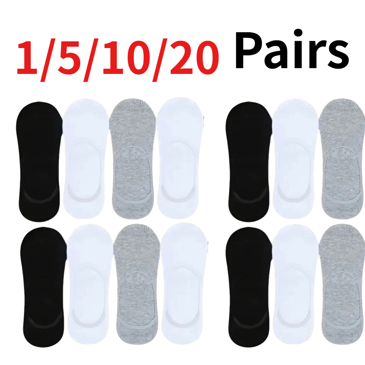 No Show Sock Women - Anti-Slip Women Pilates Socks Five Toe