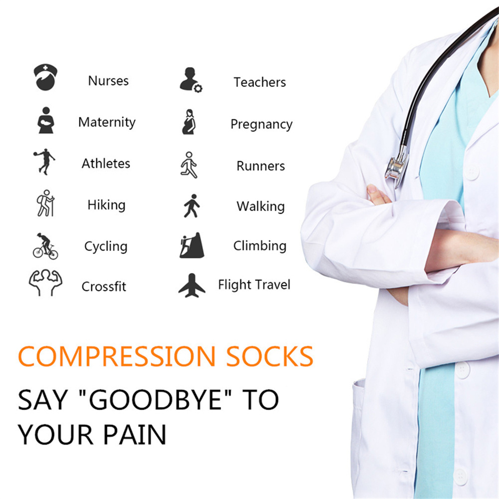 5 Pair/Pack Compression Socks  - Compression Sock Medical บทวิจารณ์และราคา