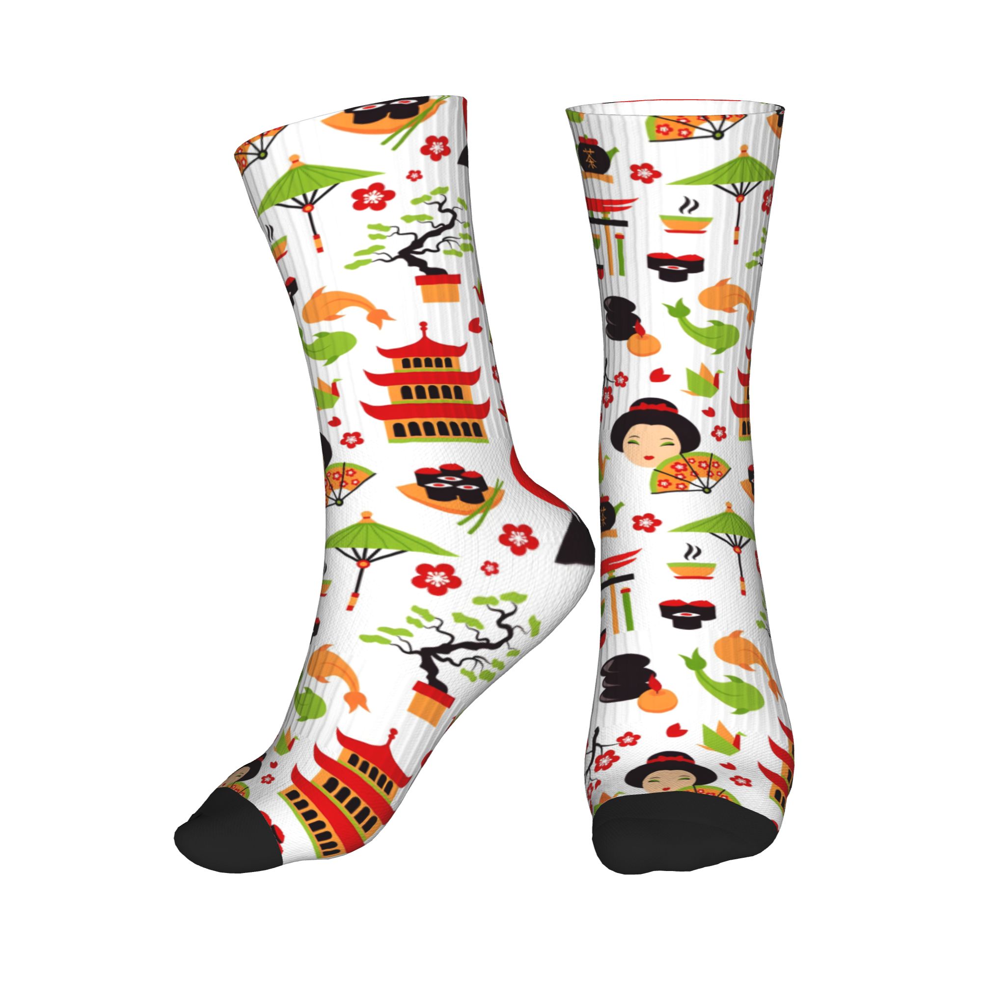 Cool Men's White Japanese Geis - Dress Sock Men บทวิจารณ์และราคา