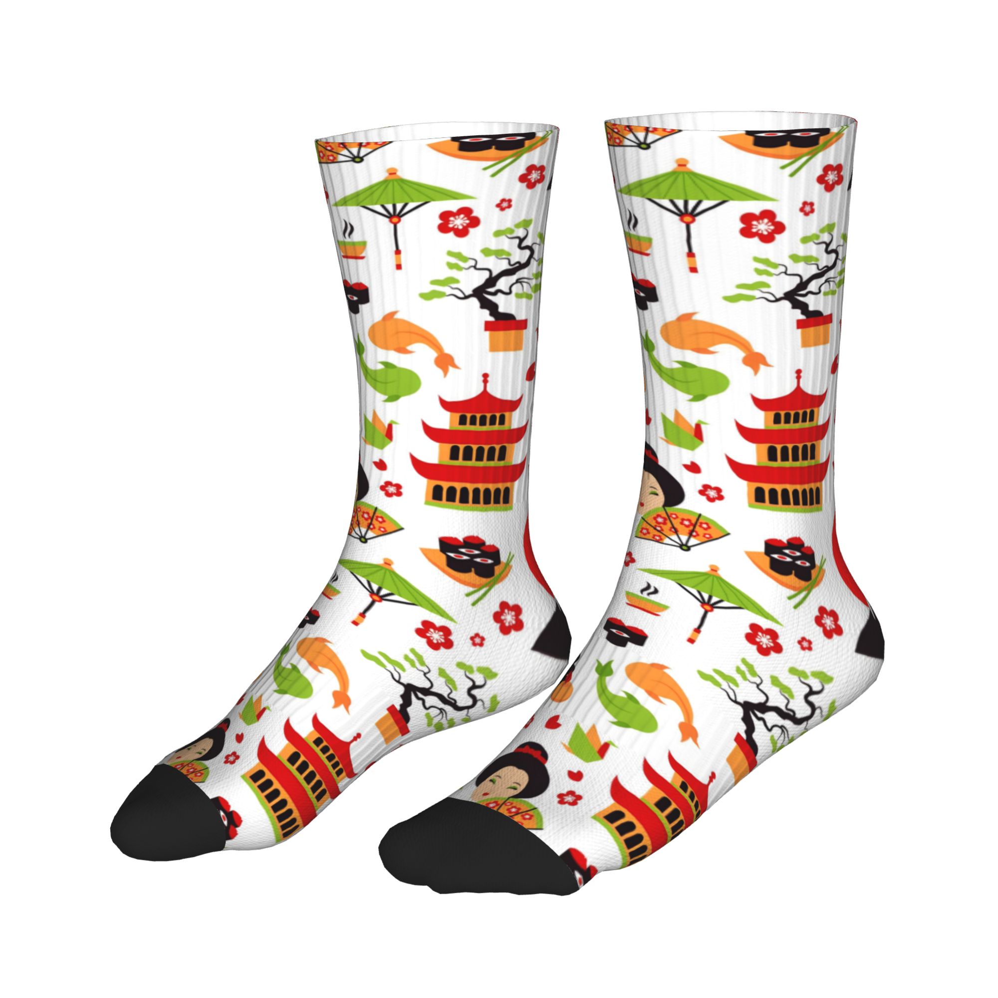 Cool Men's White Japanese Geis - Dress Sock Men บทวิจารณ์และราคา