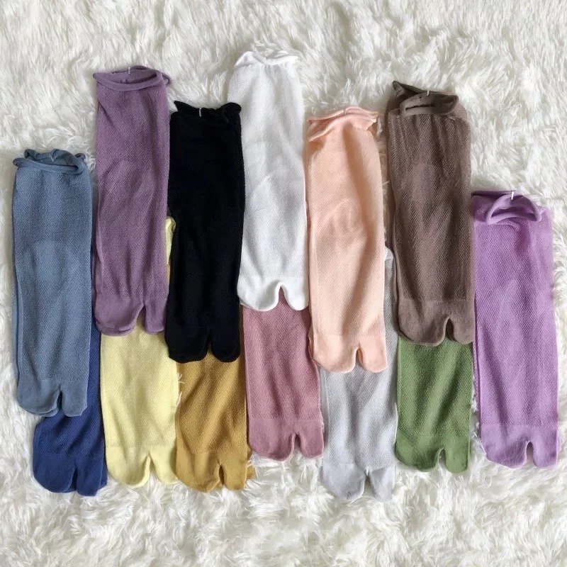 White Split Toe Socks for Wome - Toe Sock Split บทวิจารณ์และราคา