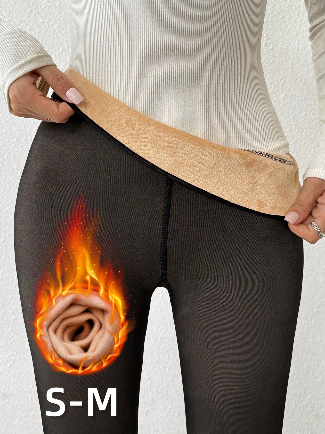High Waisted Fleece Lined Tigh - Tights Pantyhose Sheer บทวิจารณ์และราคา