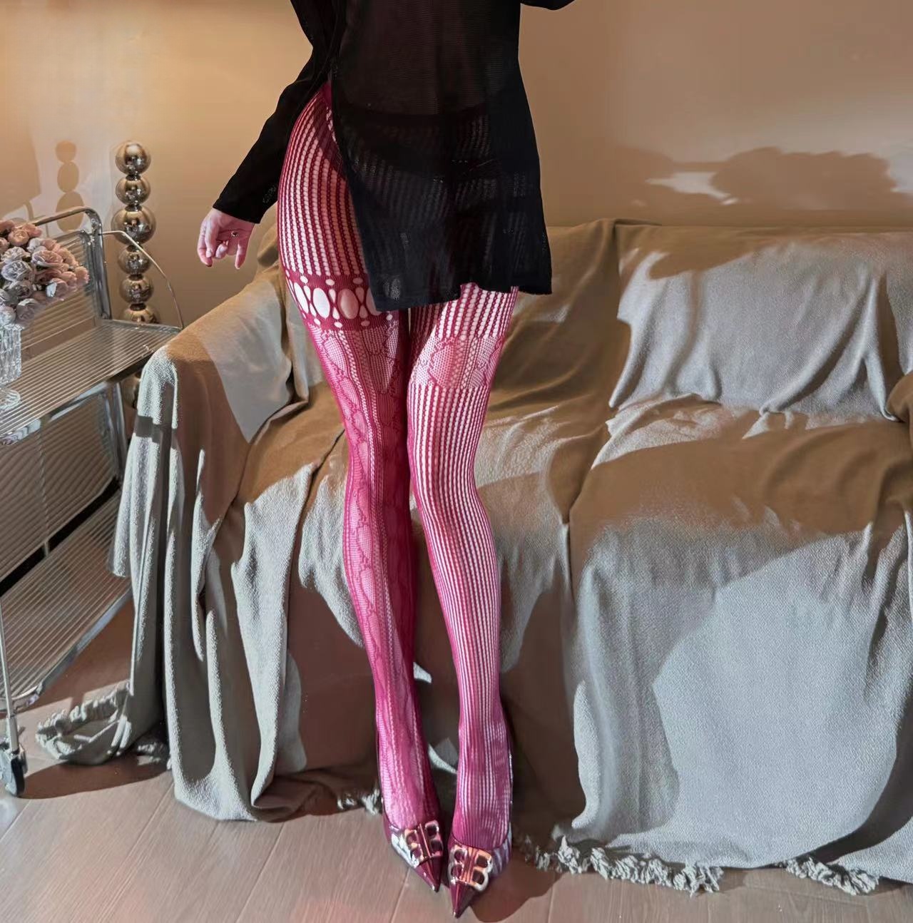 See-through Vintage AB-style L - Fishnet Stocking Women บทวิจารณ์และราคา