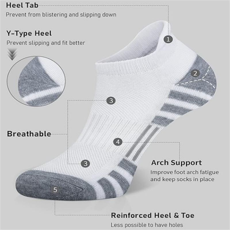 6/12Pairs Low Cut Ankle Athlet - Athletic Sock Cushion บทวิจารณ์และราคา