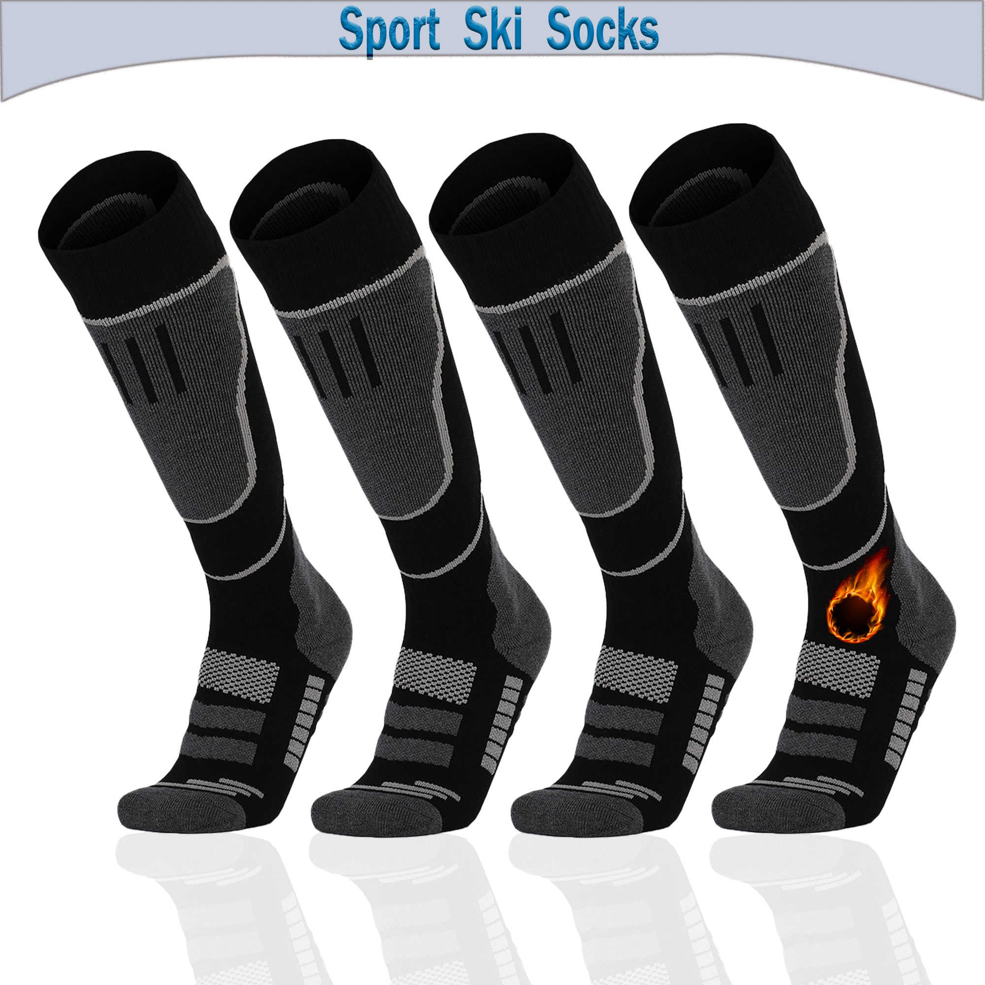 2 Pairs Ski Socks, Cold Weathe - Thermal Sock Winter บทวิจารณ์และราคา