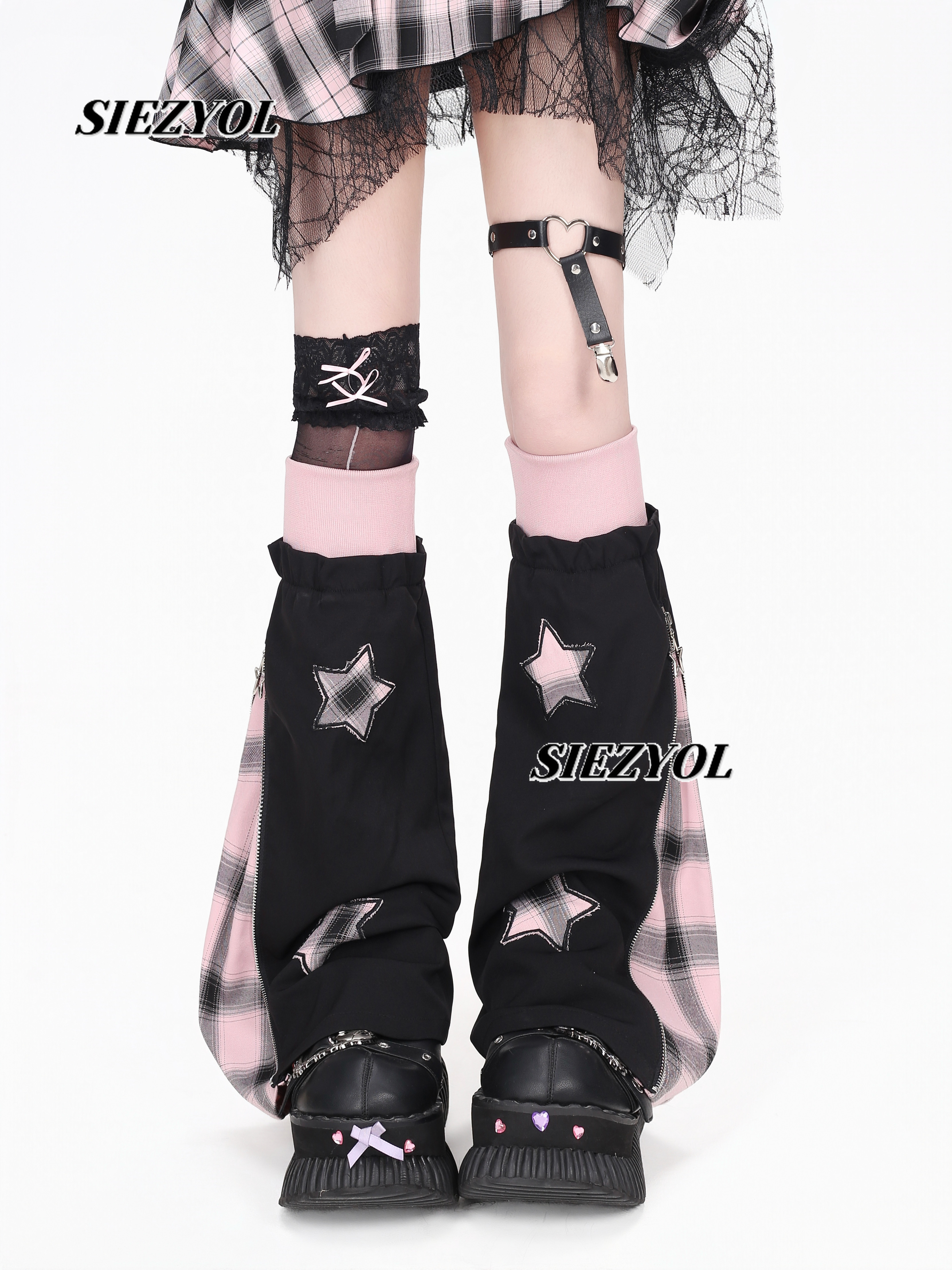 Original Plaid Leg Warmers 202 - Boot Sock Slouchy บทวิจารณ์และราคา