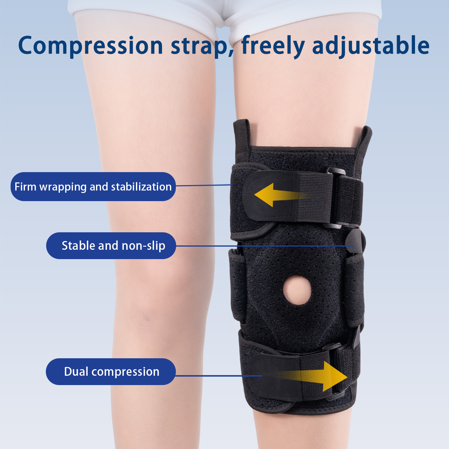Adjustable knee sleeve with la - Compression Sleeve Calf บทวิจารณ์และราคา