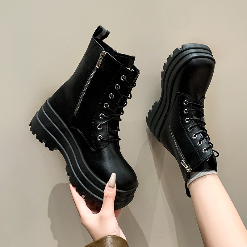 Fall/Winter New Side Zip Platf - No Show Sock Women บทวิจารณ์และราคา