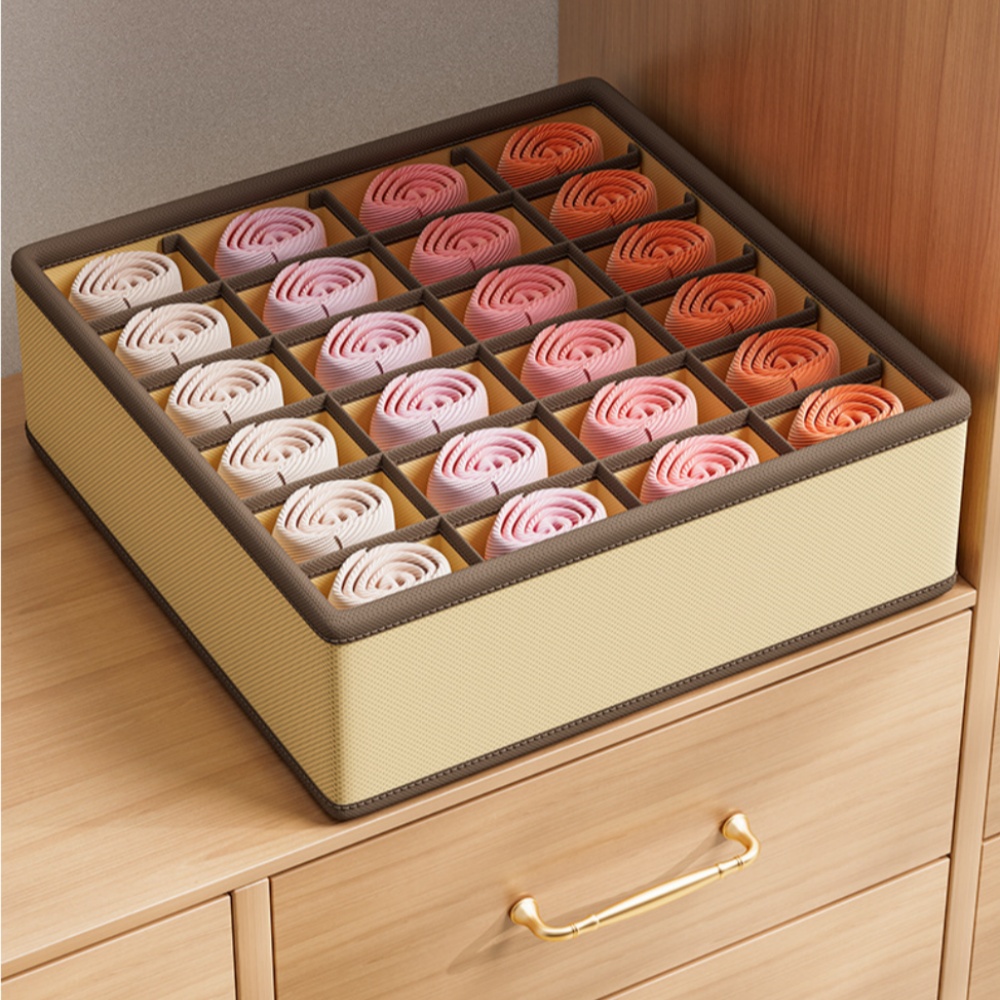 1pc 24grids Cabinet Underwear  - Sock Organizer Tray บทวิจารณ์และราคา