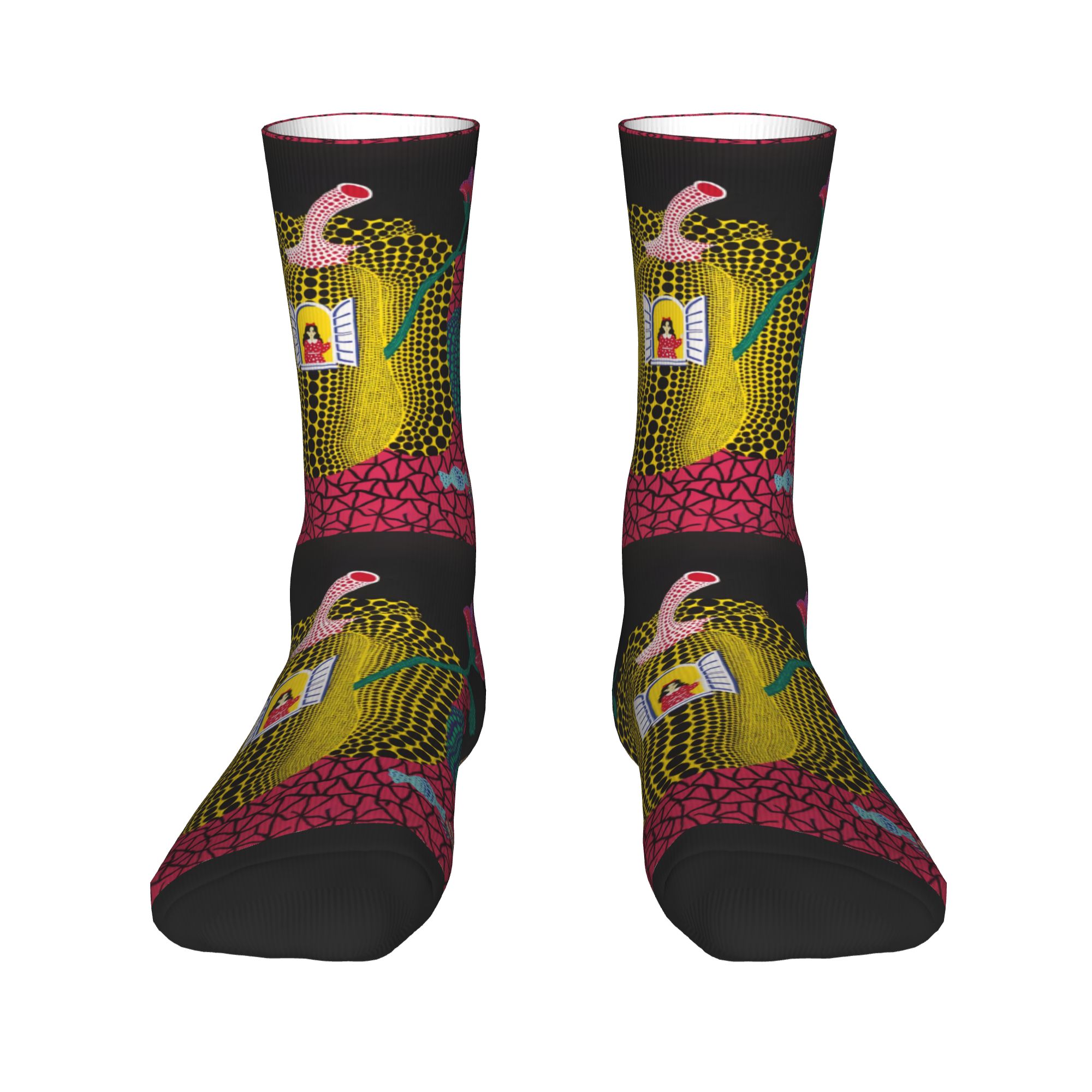 Custom Yayoi Kusama Abstract P - Dress Sock Men บทวิจารณ์และราคา