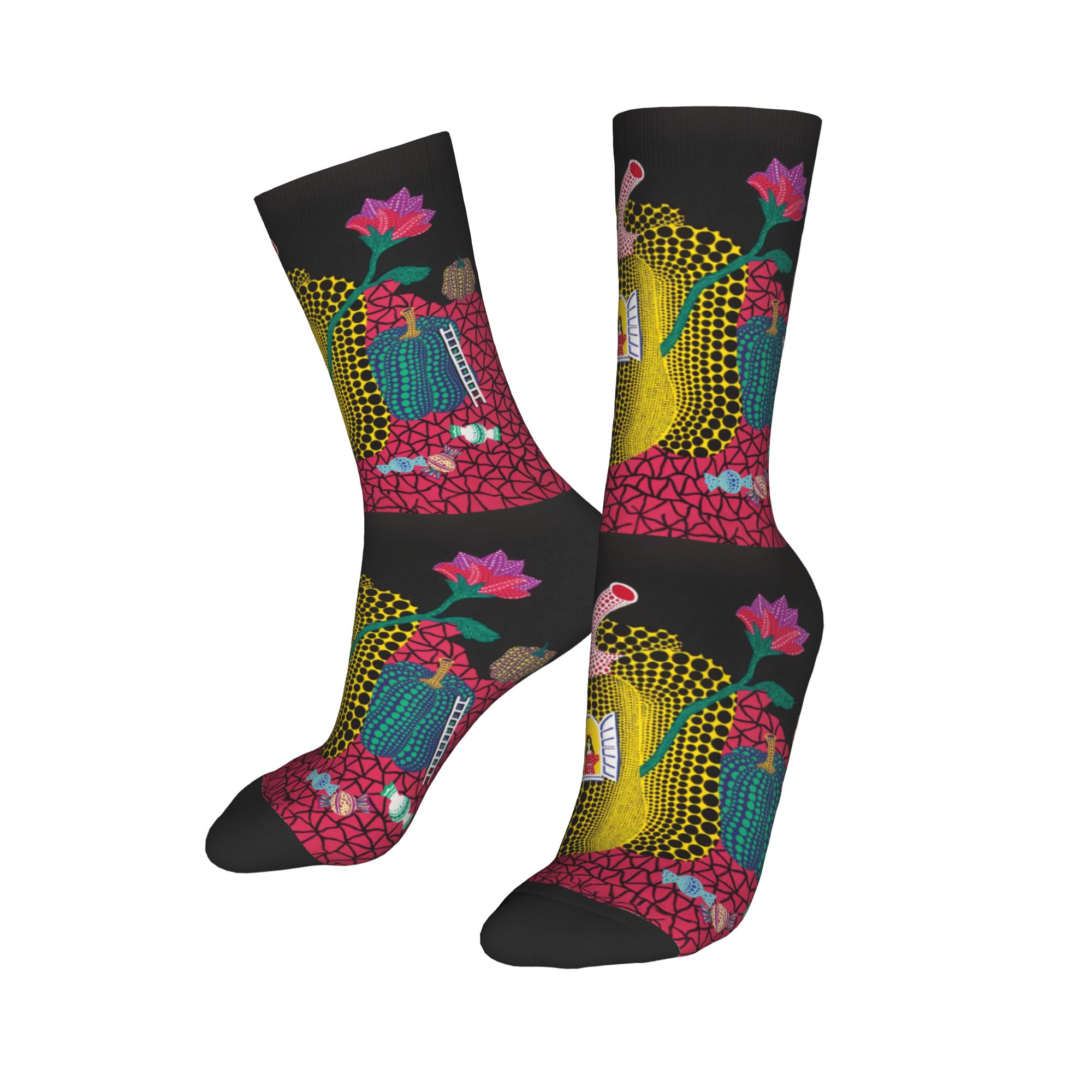 Custom Yayoi Kusama Abstract P - Dress Sock Men บทวิจารณ์และราคา