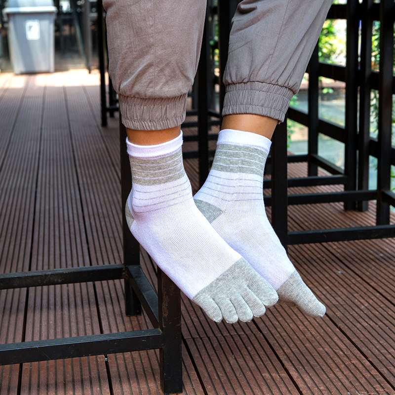 3/5 Pairs Men Five Toe Crew So - Toe Sock Split บทวิจารณ์และราคา