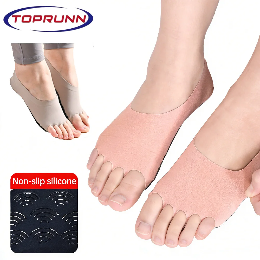 1Pair Toeless Yoga Socks for W - Grip Sock Yoga บทวิจารณ์และราคา