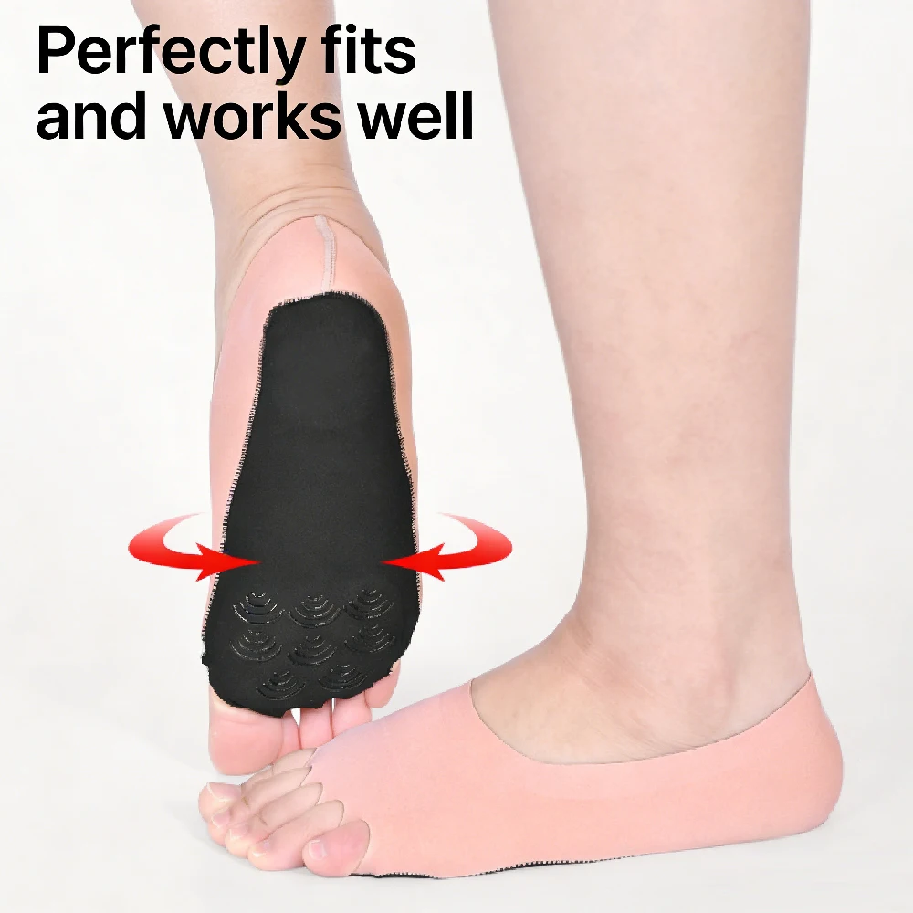 1Pair Toeless Yoga Socks for W - Grip Sock Yoga บทวิจารณ์และราคา