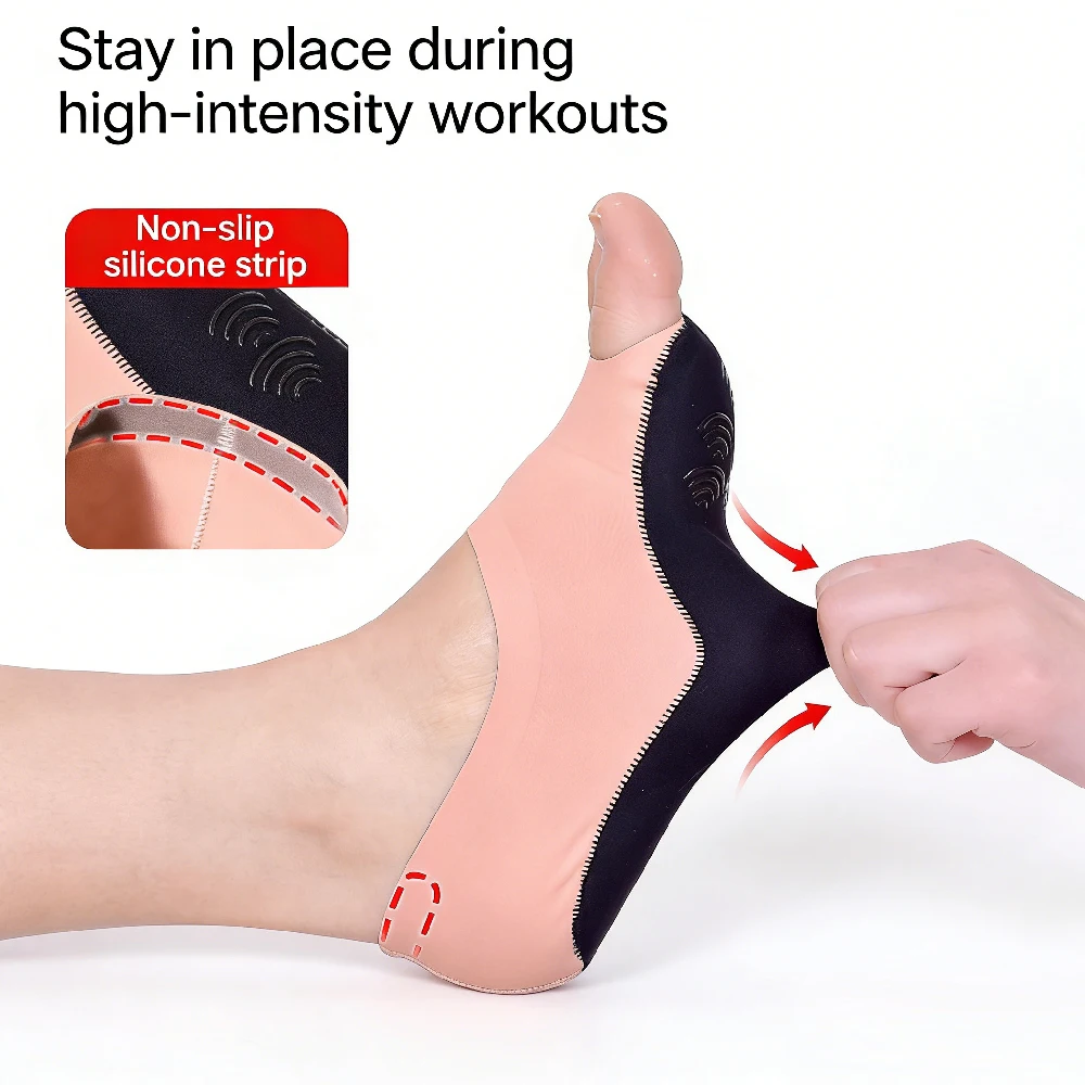 1Pair Toeless Yoga Socks for W - Grip Sock Yoga บทวิจารณ์และราคา
