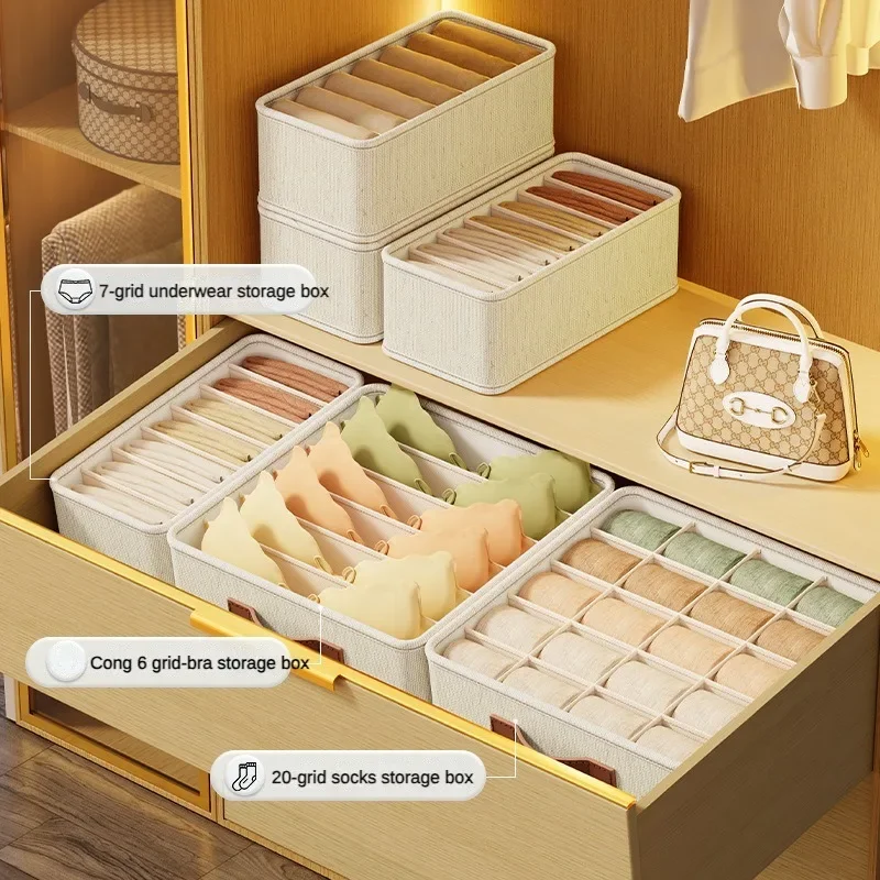 1-5PCS Fabric Drawer Organizer - Sock Organizer Tray บทวิจารณ์และราคา