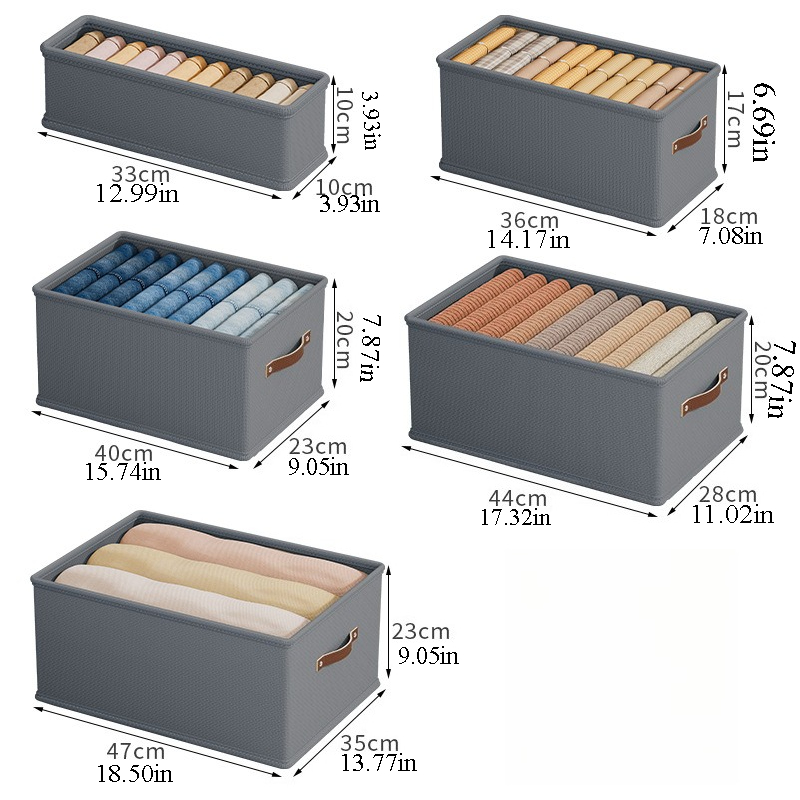 1PC  Oxford Cloth Box Storage  - Sock Organizer Tray บทวิจารณ์และราคา