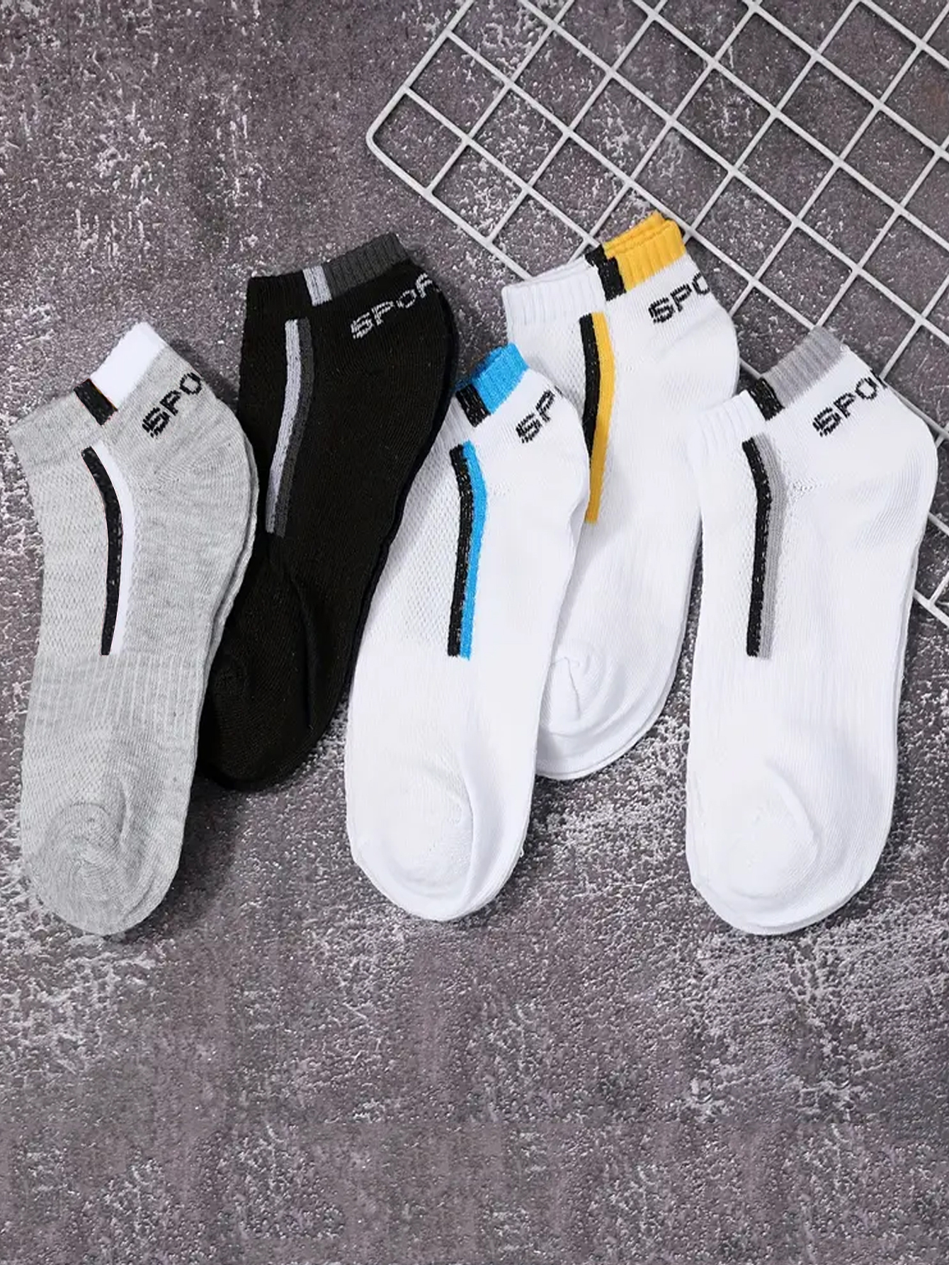 5/10/40Pair Men's Anti-Slip An - Ankle Sock Low Cut บทวิจารณ์และราคา