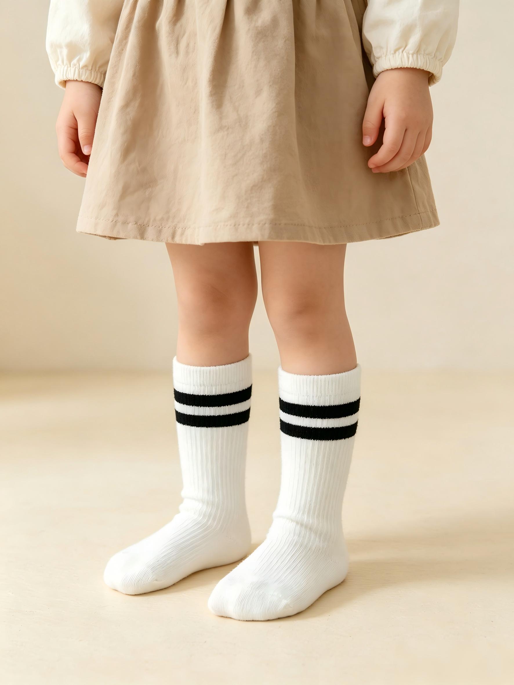4-Pack Baby Toddler Striped Cr - Cotton Crew Sock Pack บทวิจารณ์และราคา