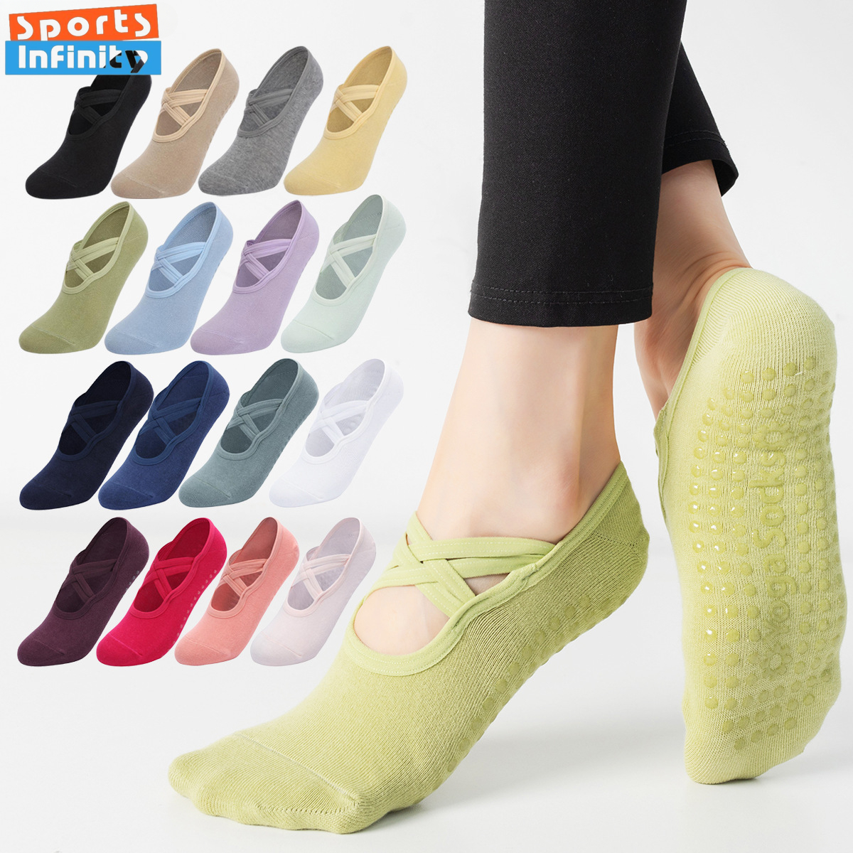 Fashion Cross Straps Backless  - No Show Sock Women บทวิจารณ์และราคา