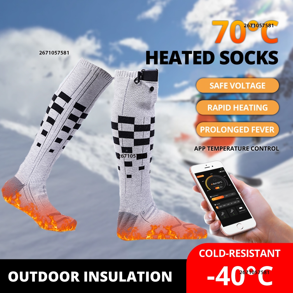 APP Control Heated Socks Recha - Thermal Sock Winter บทวิจารณ์และราคา