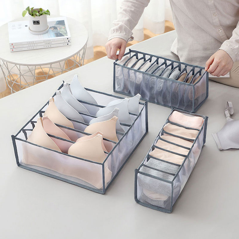 6/7/11 Grids Foldable Underwea - Sock Organizer Tray บทวิจารณ์และราคา