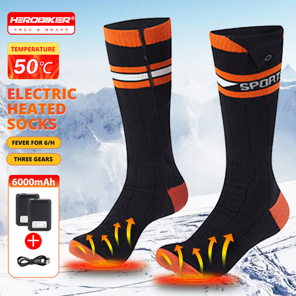 Heating Socks 6000mah Battery  - Thermal Sock Winter บทวิจารณ์และราคา