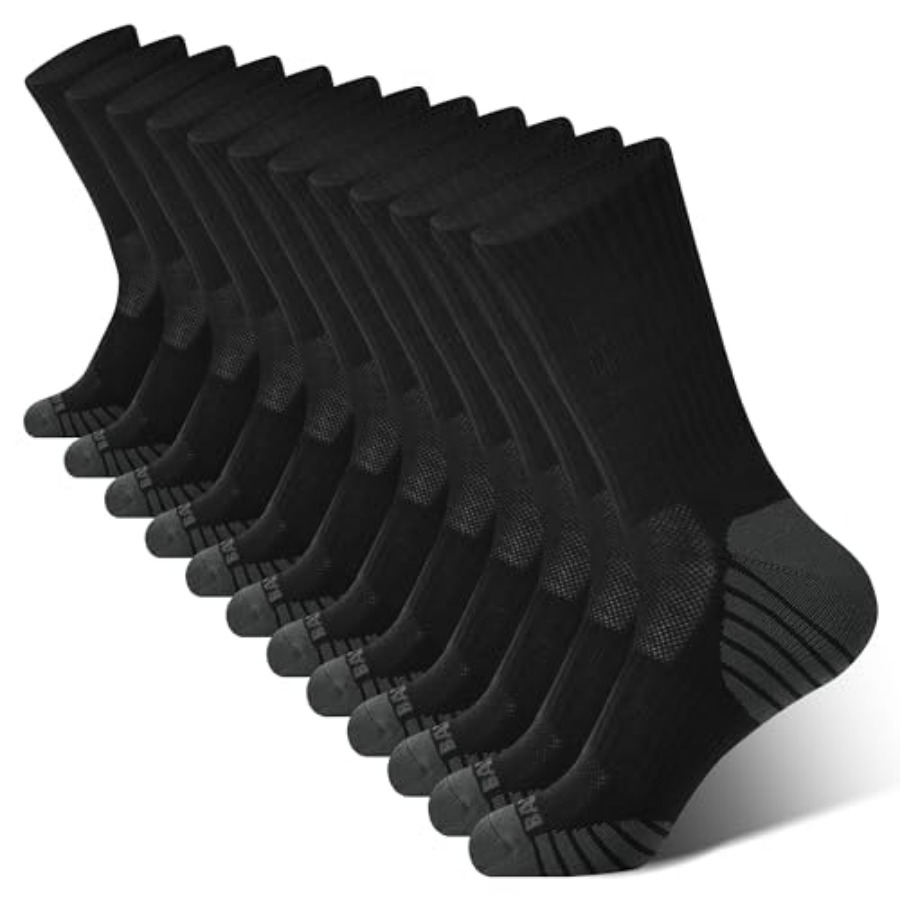 BAMBOO COOL Men's Crew Socks A - Cotton Crew Sock Pack บทวิจารณ์และราคา