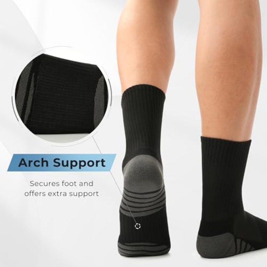 BAMBOO COOL Men's Crew Socks A - Cotton Crew Sock Pack บทวิจารณ์และราคา