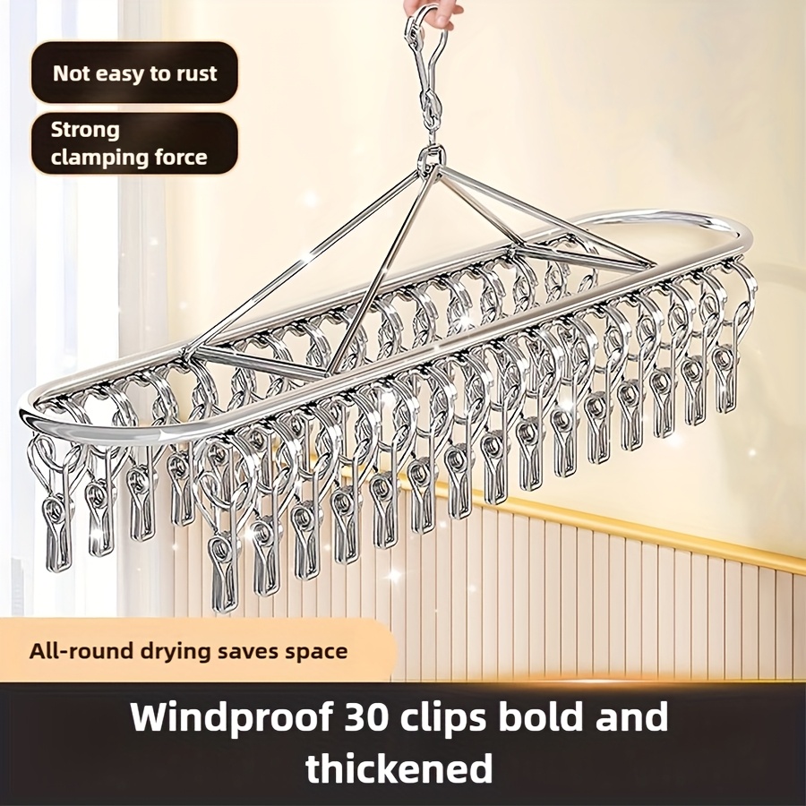10/20/30 clips Windproof Stain - Sock Organizer Tray บทวิจารณ์และราคา