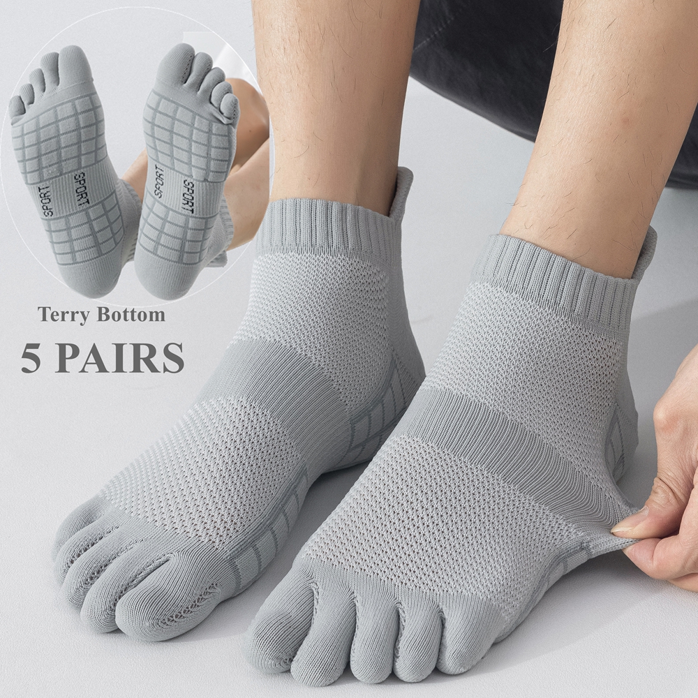 5 Pairs Sports Toe Socks Men T - Ankle Sock Low Cut บทวิจารณ์และราคา
