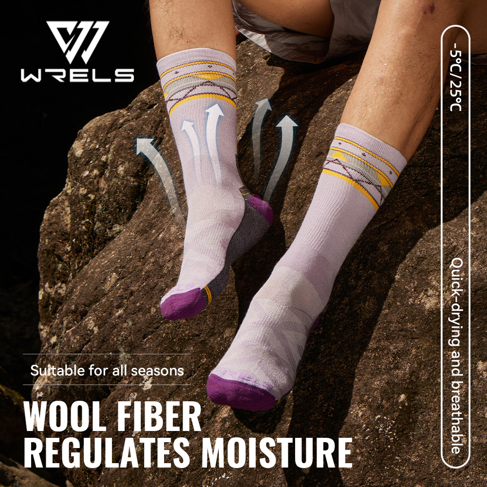 WRELS 1/2/3 Pairs Merino Wool  - Wool Hiking Sock บทวิจารณ์และราคา
