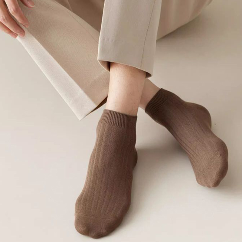 5Pairs Men's Simple Crew Socks - Ankle Sock Low Cut บทวิจารณ์และราคา