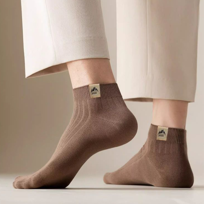 5Pairs Men's Simple Crew Socks - Ankle Sock Low Cut บทวิจารณ์และราคา