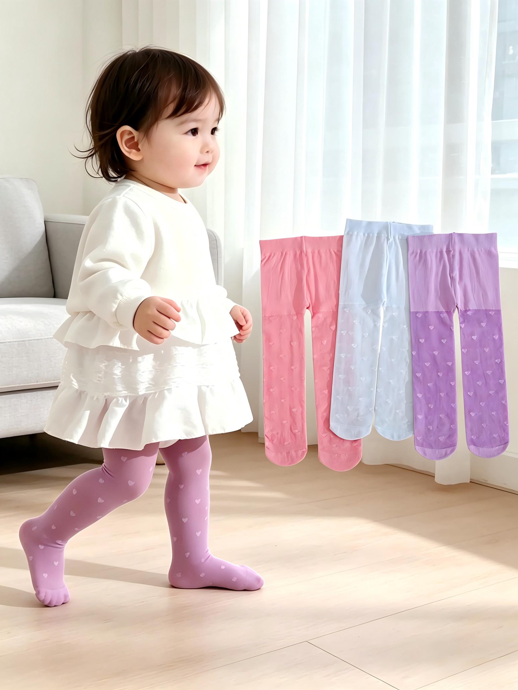 3 Pairs Toddler Girls Thin She - Tights Pantyhose Sheer บทวิจารณ์และราคา