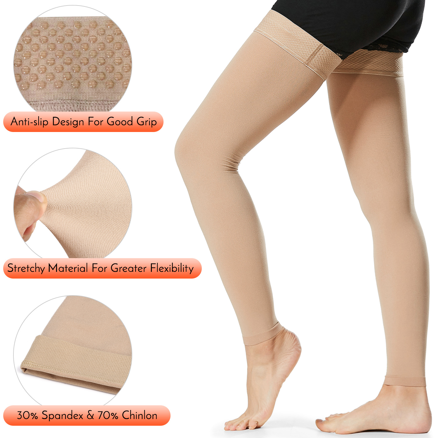 Open Toe Knee-High Medical Com - Compression Sock Medical บทวิจารณ์และราคา