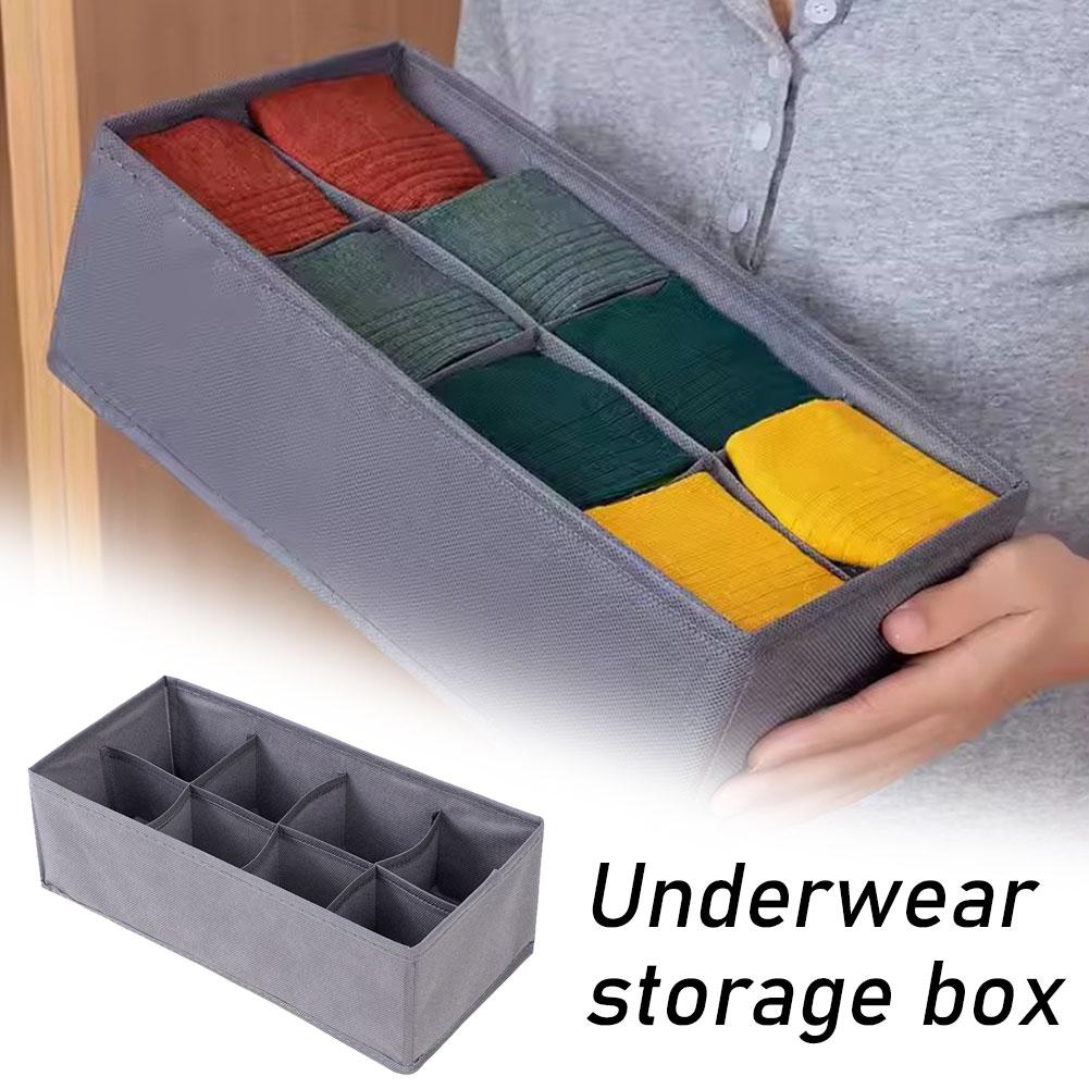 6/7/8/24 Grids Foldable Fabric - Sock Organizer Tray บทวิจารณ์และราคา