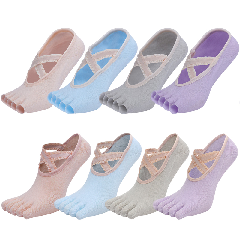Five Finger Yoga Socks Lace Cr - Toe Sock Split บทวิจารณ์และราคา
