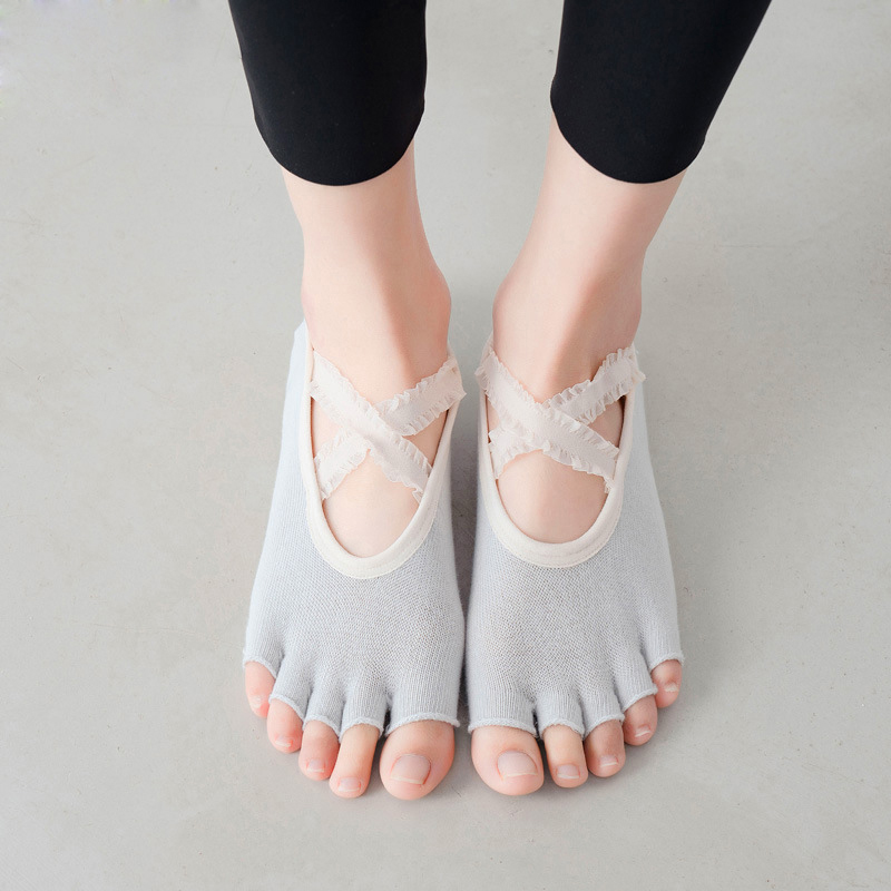 Five Finger Yoga Socks Lace Cr - Toe Sock Split บทวิจารณ์และราคา